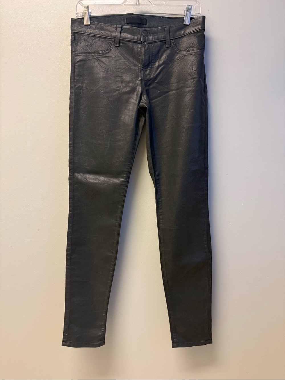 J Brand leatherette coated jeans sz29